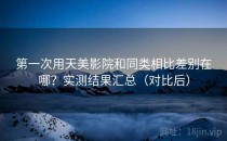 第一次用天美影院和同类相比差别在哪？实测结果汇总（对比后）