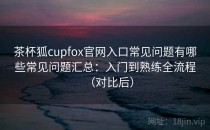 茶杯狐cupfox官网入口常见问题有哪些常见问题汇总：入门到熟练全流程（对比后）