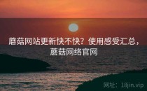 蘑菇网站更新快不快？使用感受汇总，蘑菇网络官网