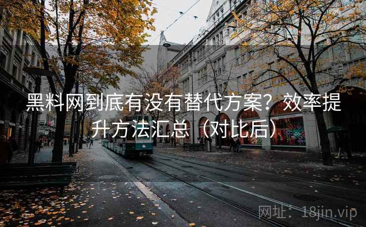 黑料网到底有没有替代方案？效率提升方法汇总（对比后）  第1张